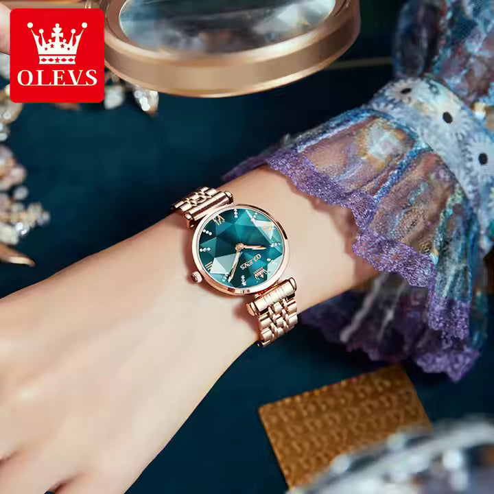 Rose Gold and Turquoise Watch