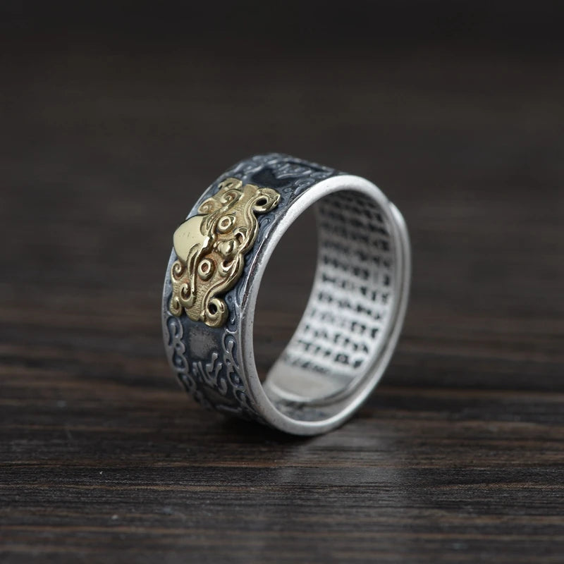 Buddhist Mantra Ring