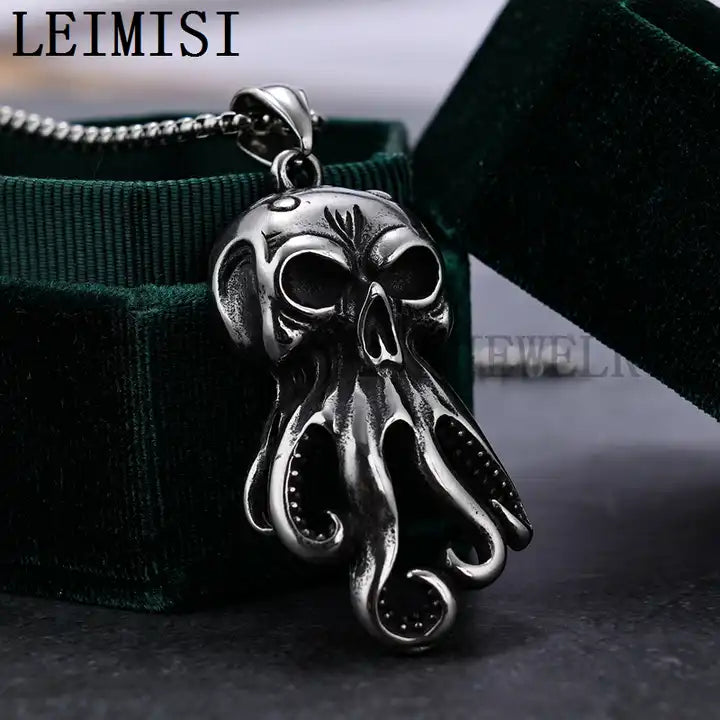 Octopus Skull Pendant