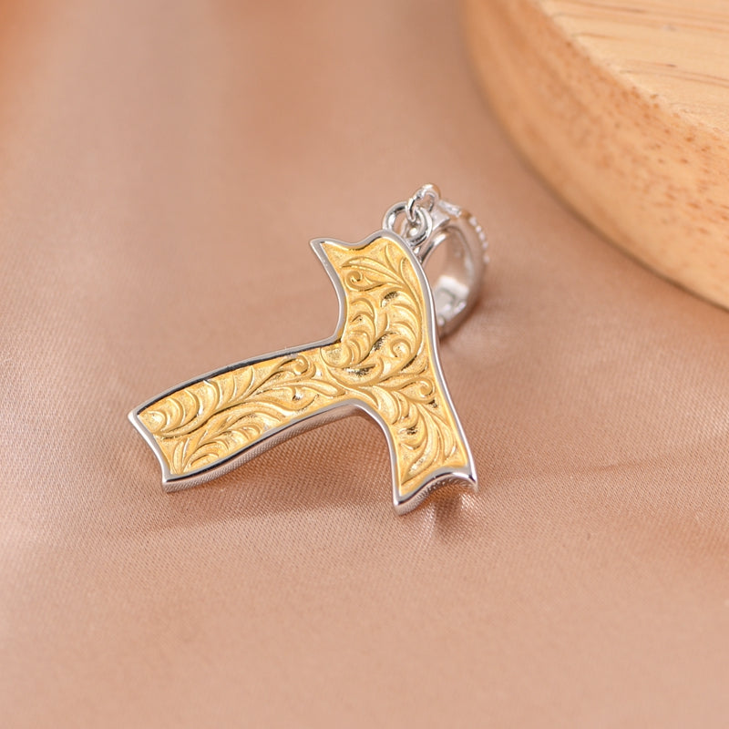 Silver Initial Necklace