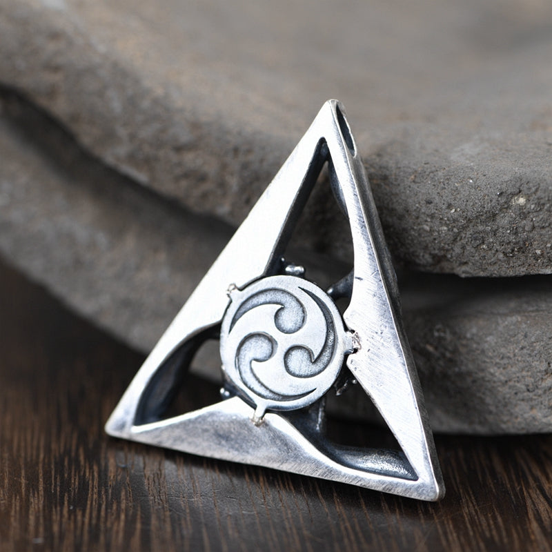 Triangle Hand Eye Necklace