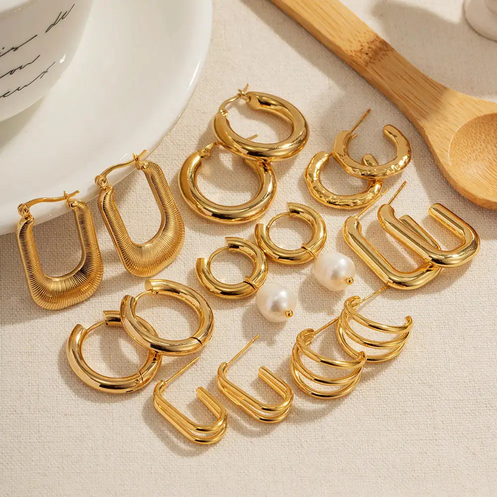 Gold Hoop Earrings