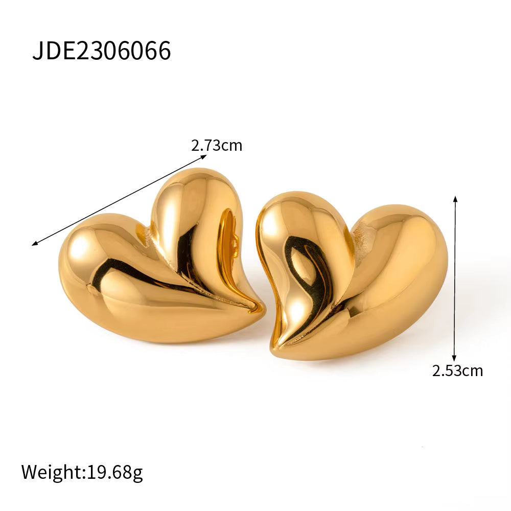 Irregular Heart Earrings