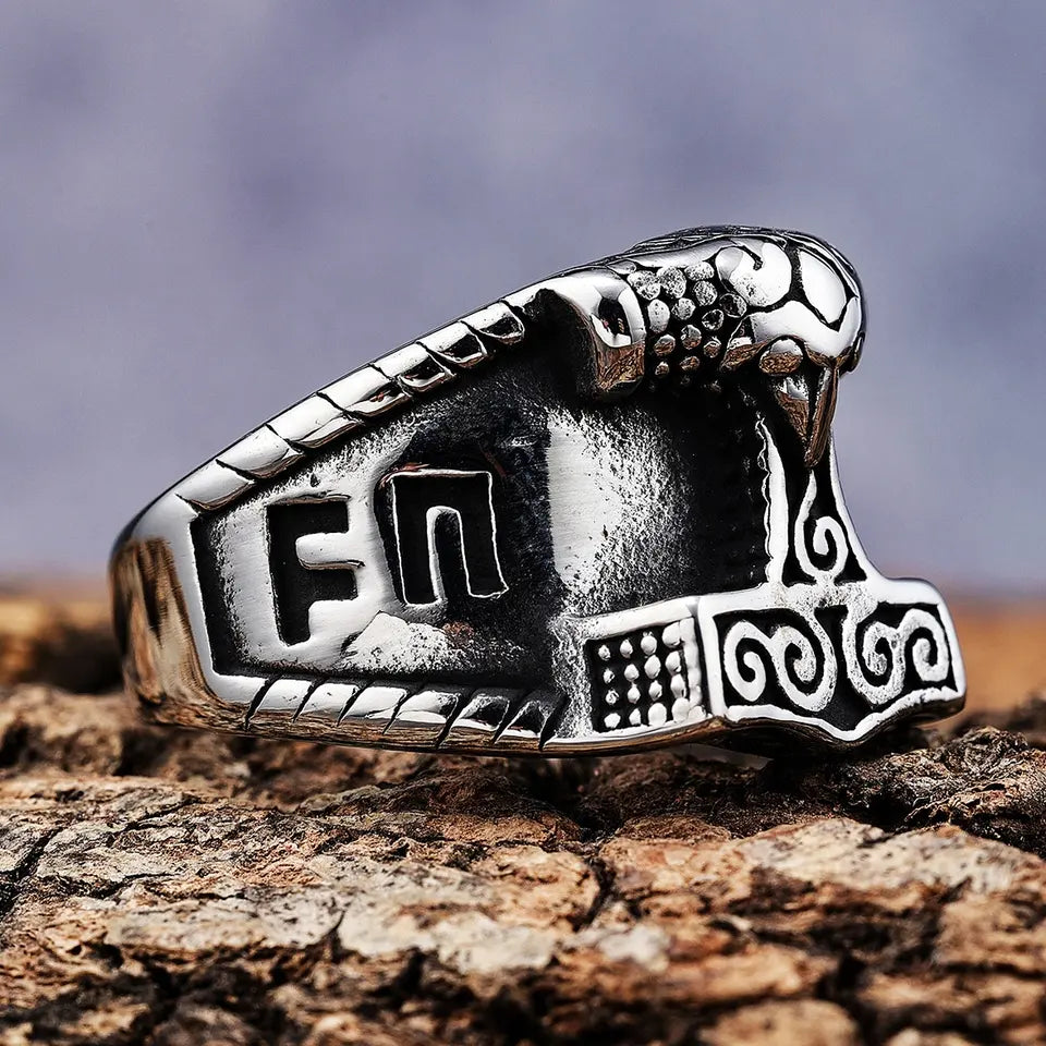 mythology thor hammer ring