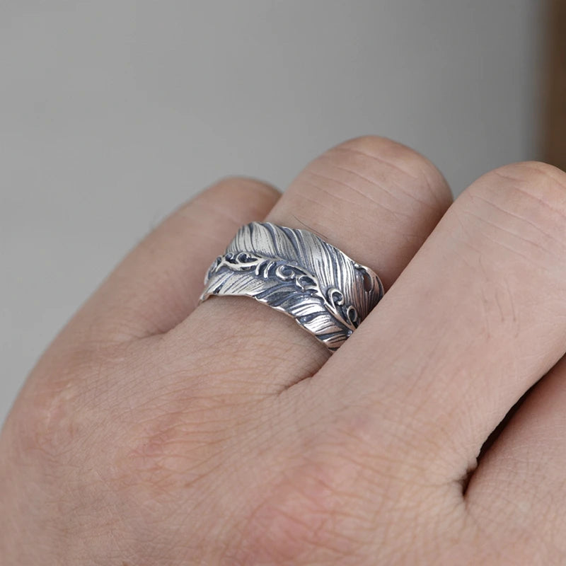 Feather Open Ring