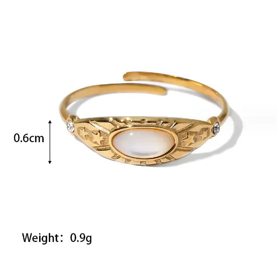 Sun Star Open Rings