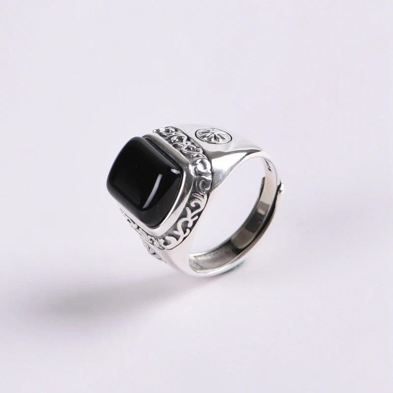 Retro Agate Ring
