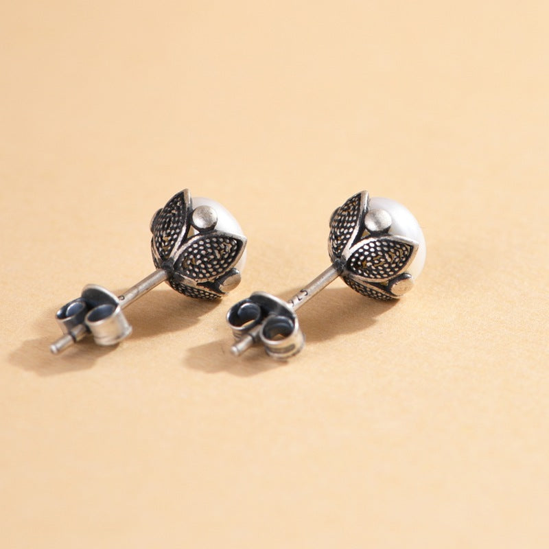 Flower Pearl Earrings