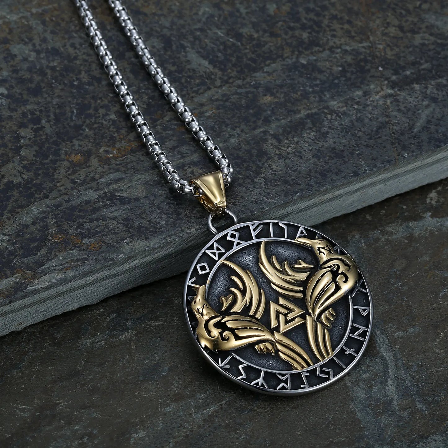 Raven Vegvisir Pendant
