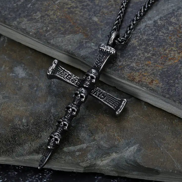 skulls cross Necklace