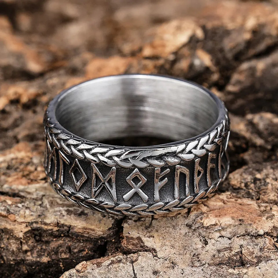 Old Norse Alphabet ring