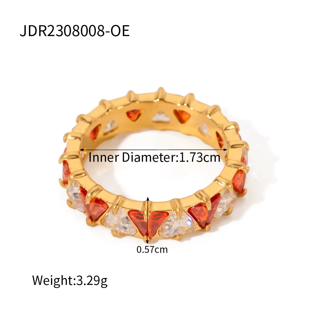 Gold Triangle Rings