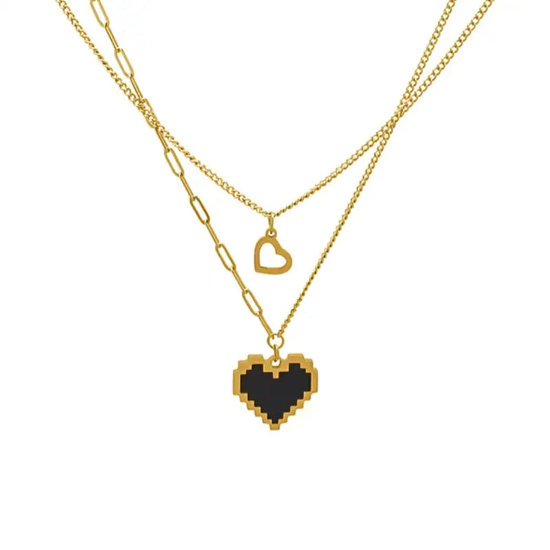 Pixel Heart Necklace