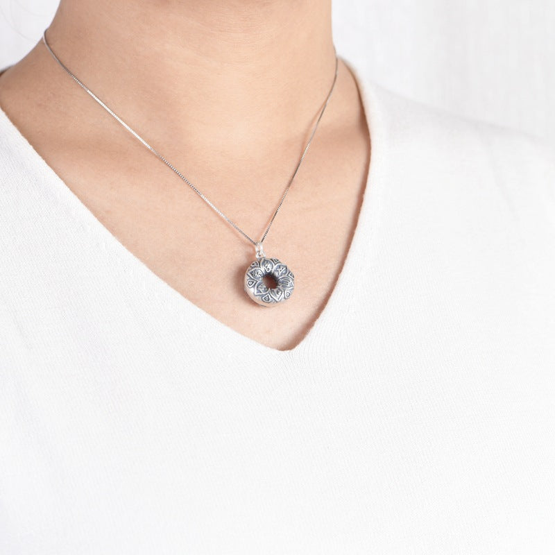Six Words Peace Buckle Necklace
