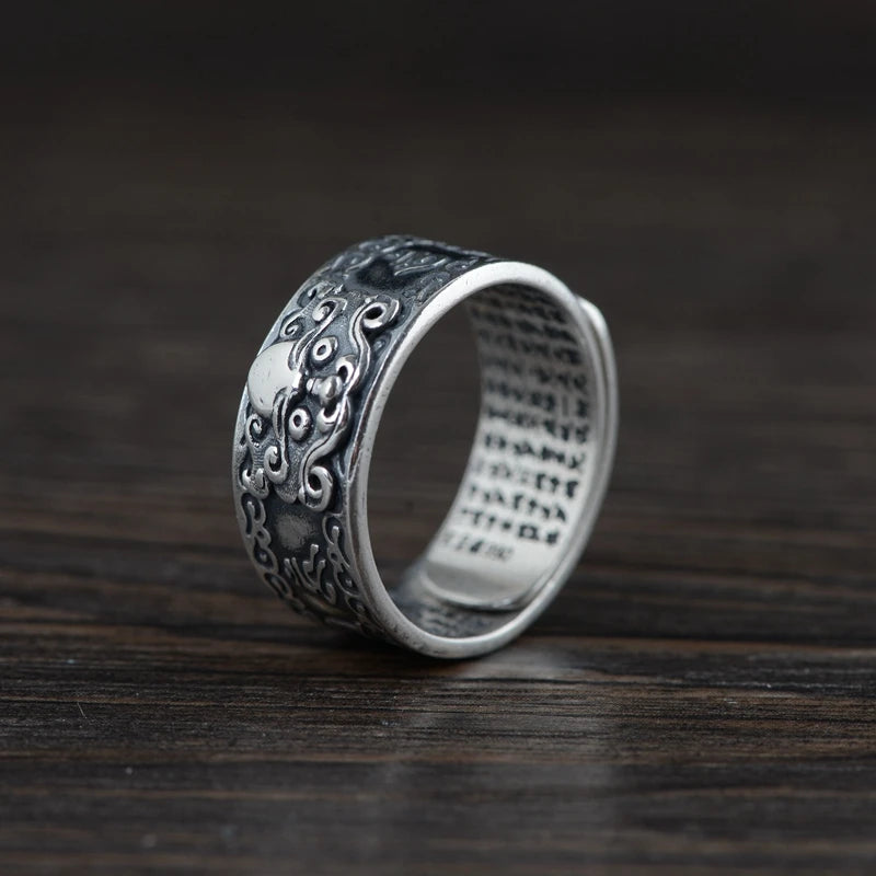 Buddhist Mantra Ring