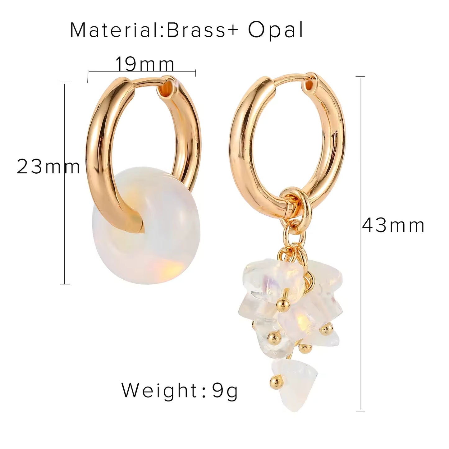 Baroque Pearl Hoops