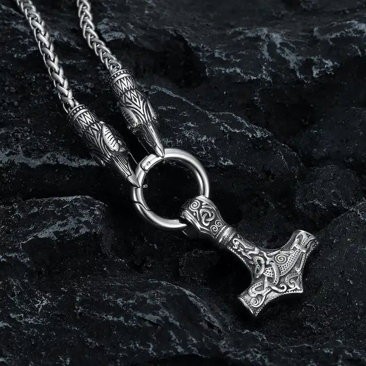 Viking Thor Hammer Mjolnir Necklace
