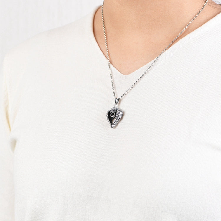 Crown Wings with Zircon Necklace