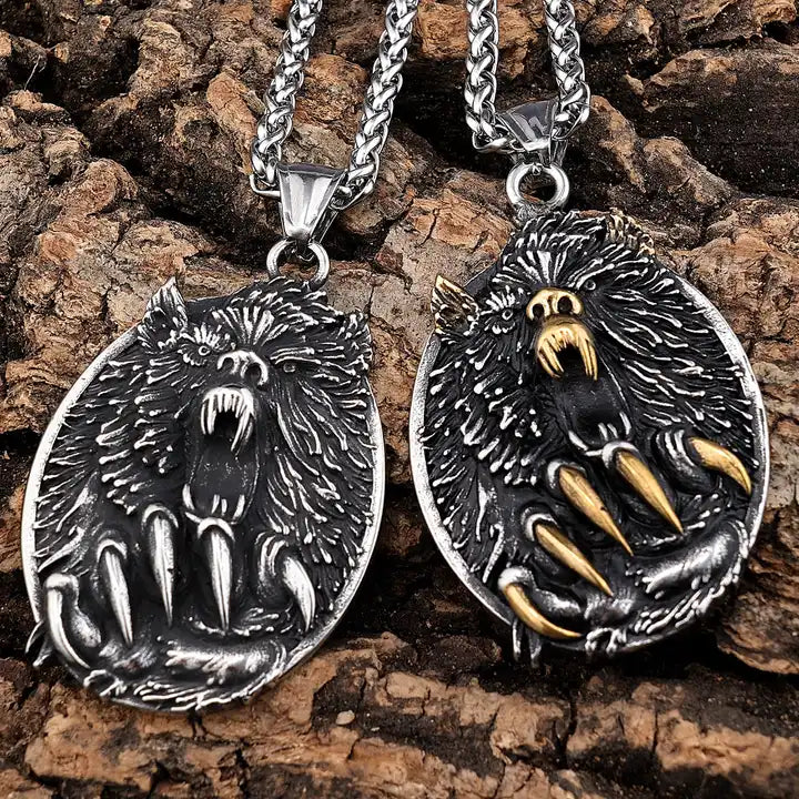 viking bear Necklace
