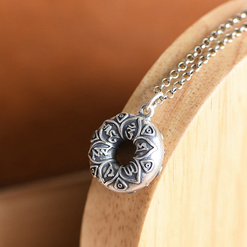Six Words Peace Buckle Necklace