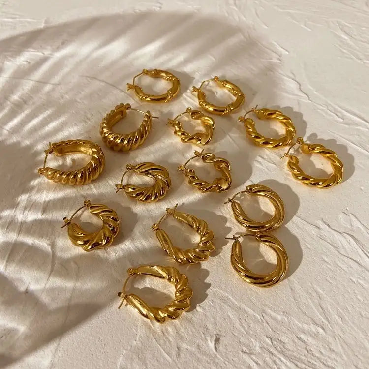 Gold Hoop Earrings