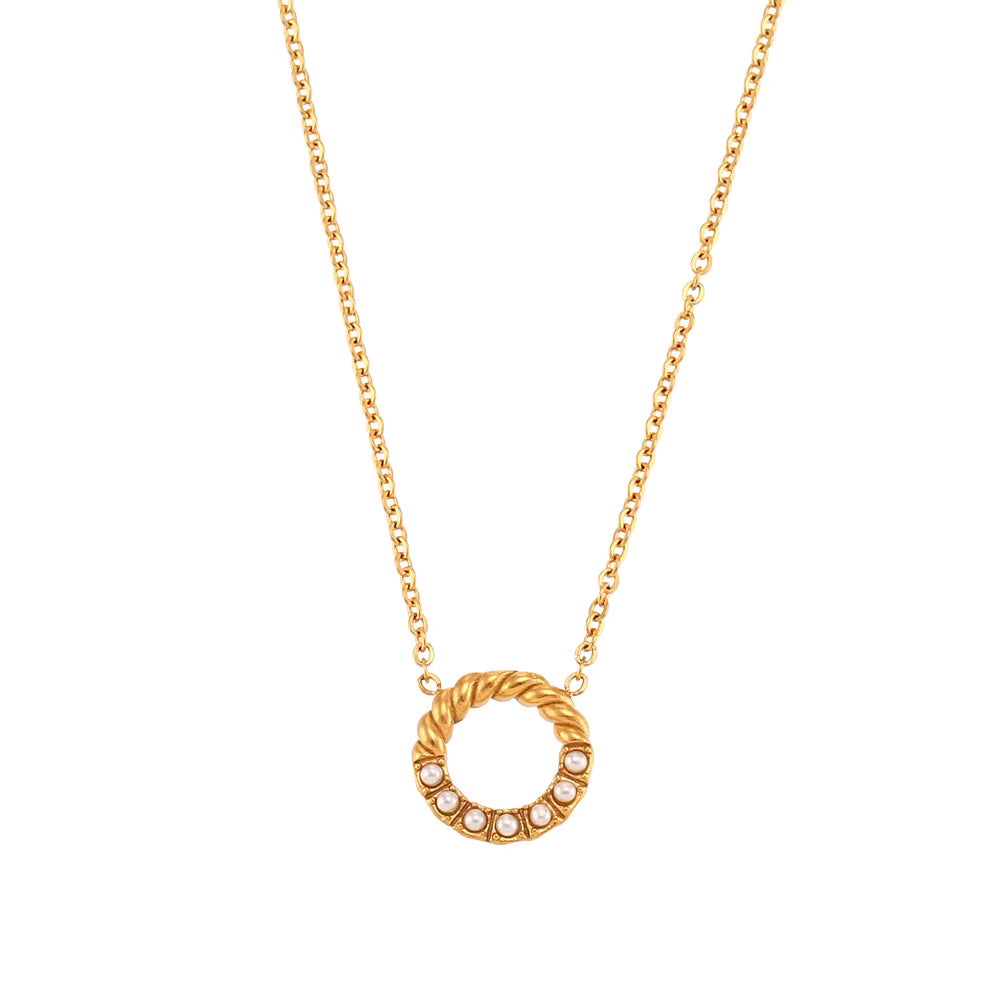 Twisted Circle Necklace