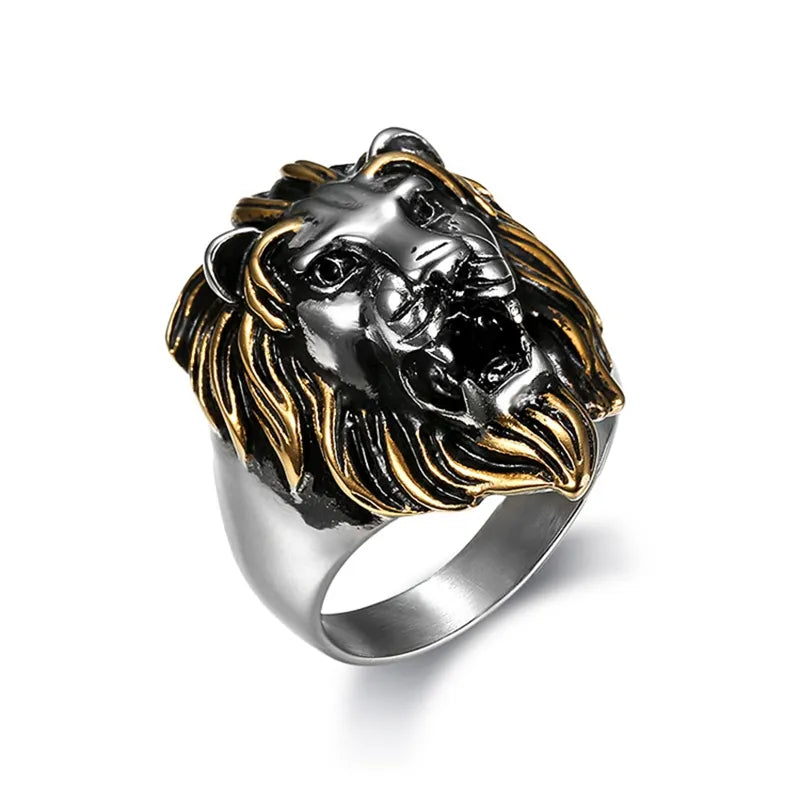 Great lion head ring