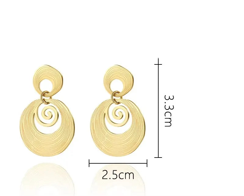 Gold Drop Earrings
