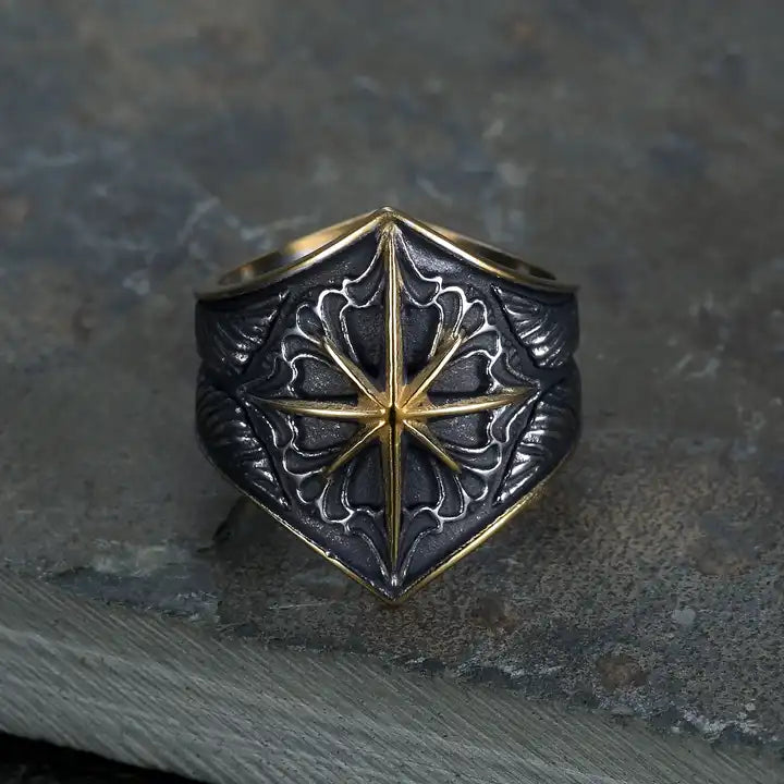 Compass Star Ring