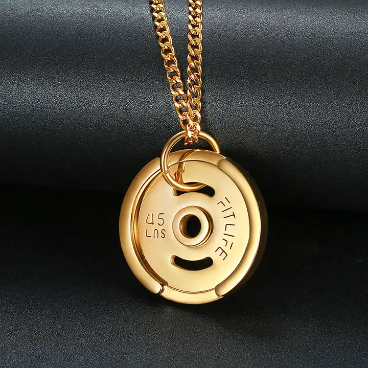 Strength Plate Necklace
