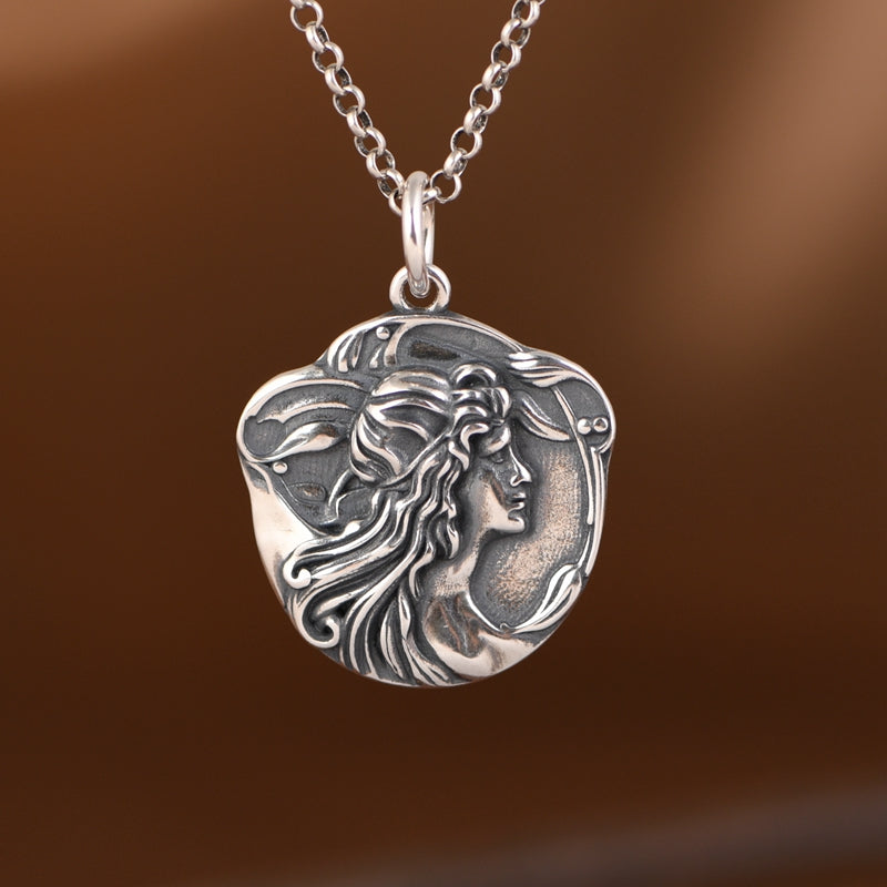 Goddess Head Necklace
