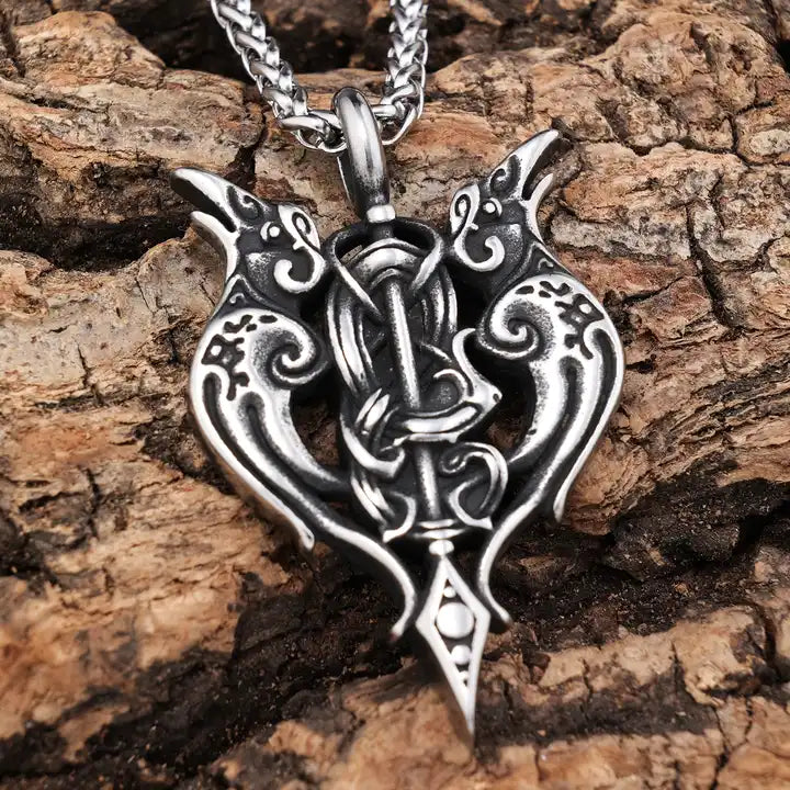Raven Knotwork Pendant