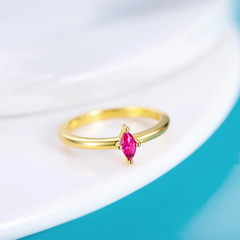 Silver Birthstone Ring