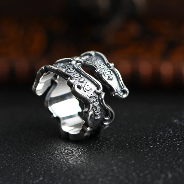 Retro Letter Ring