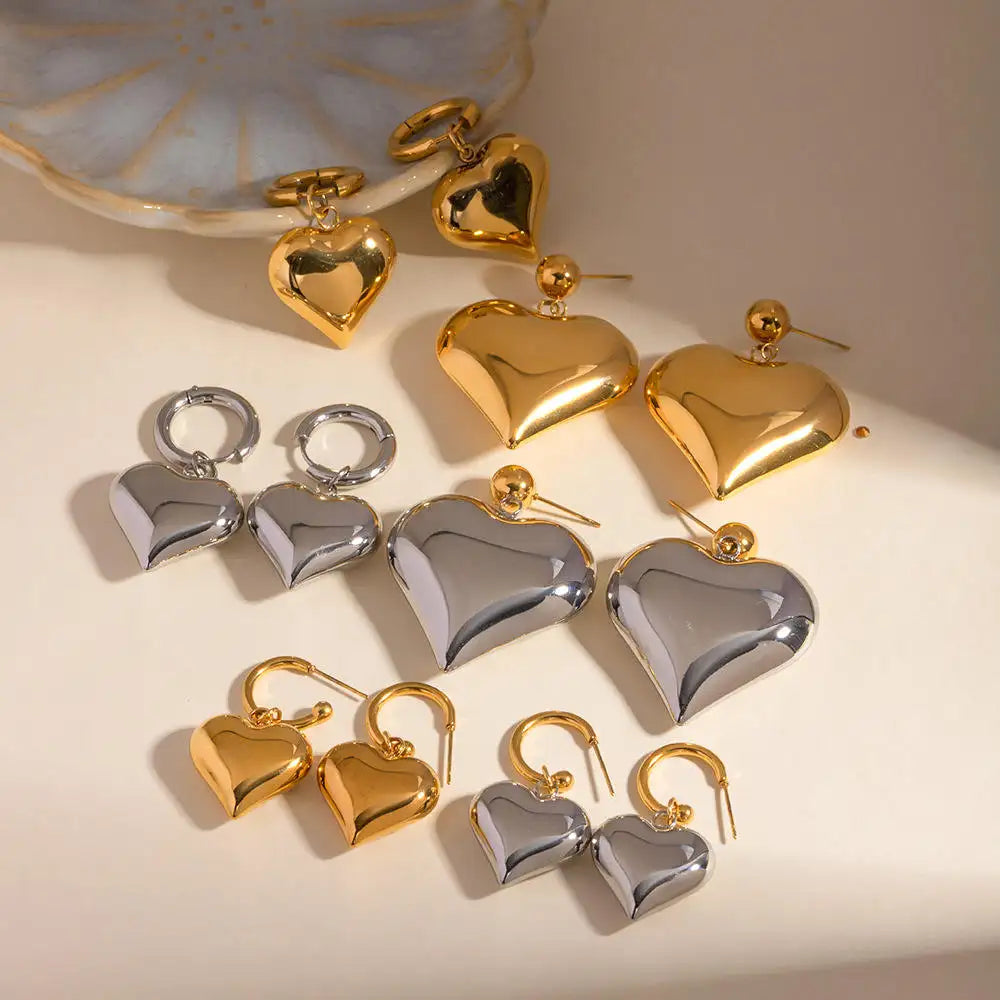 Heart Smooth Earrings