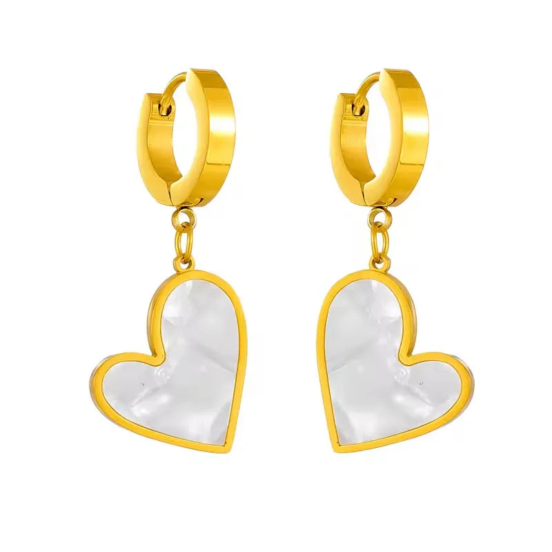 Stainless Heart Earrings
