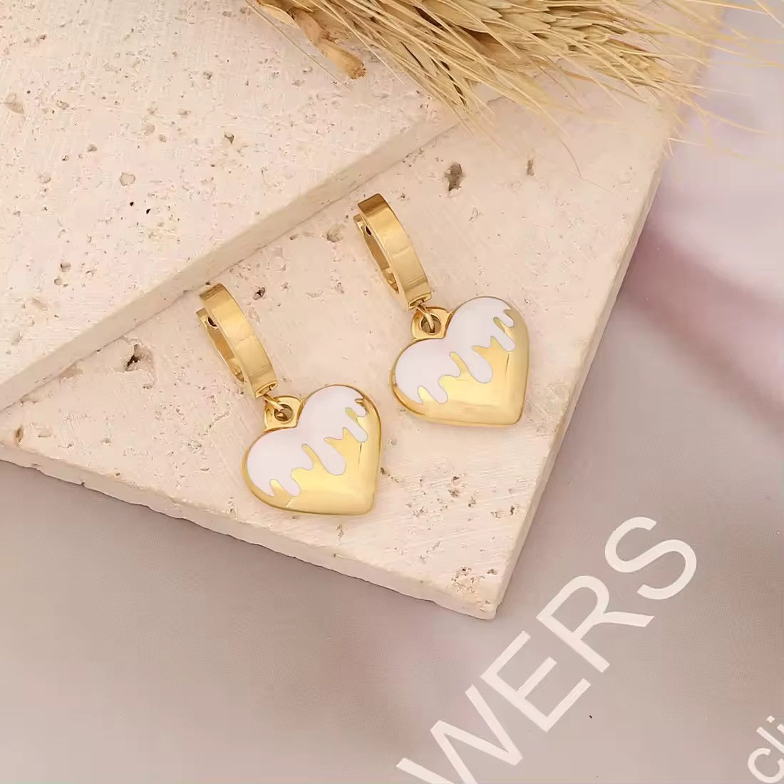 Heart Charm Earrings