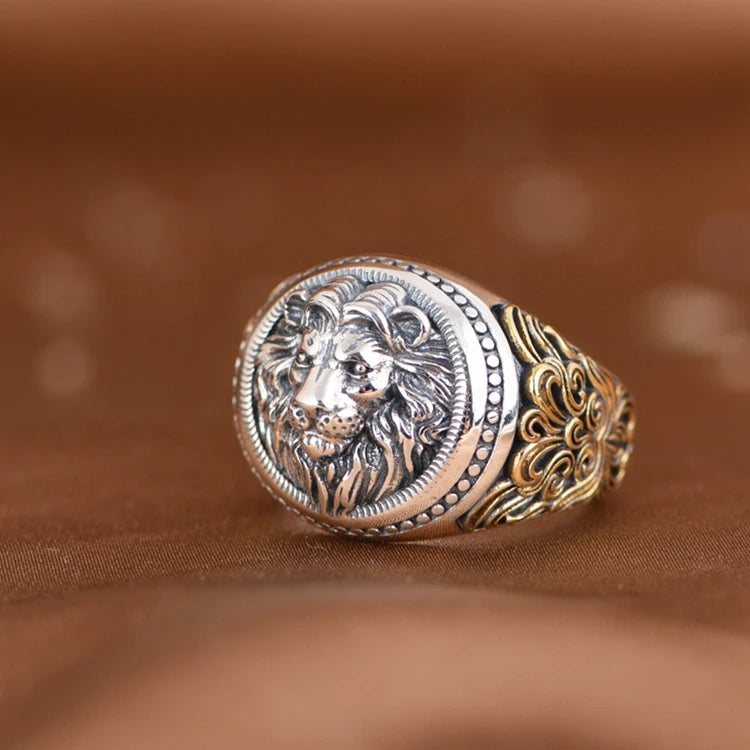 Gold Ivy Lion Ring