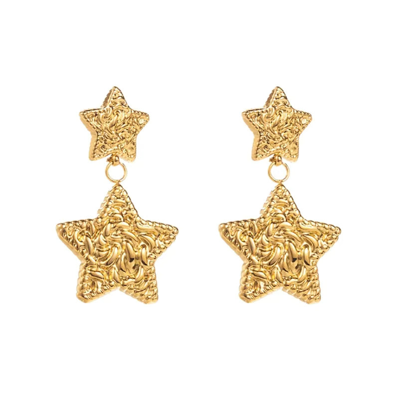 Gold Heart Earrings