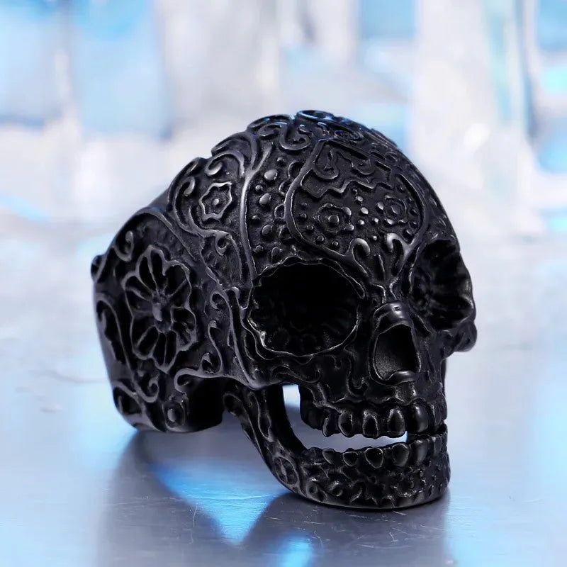 Skeleton Skull Ring