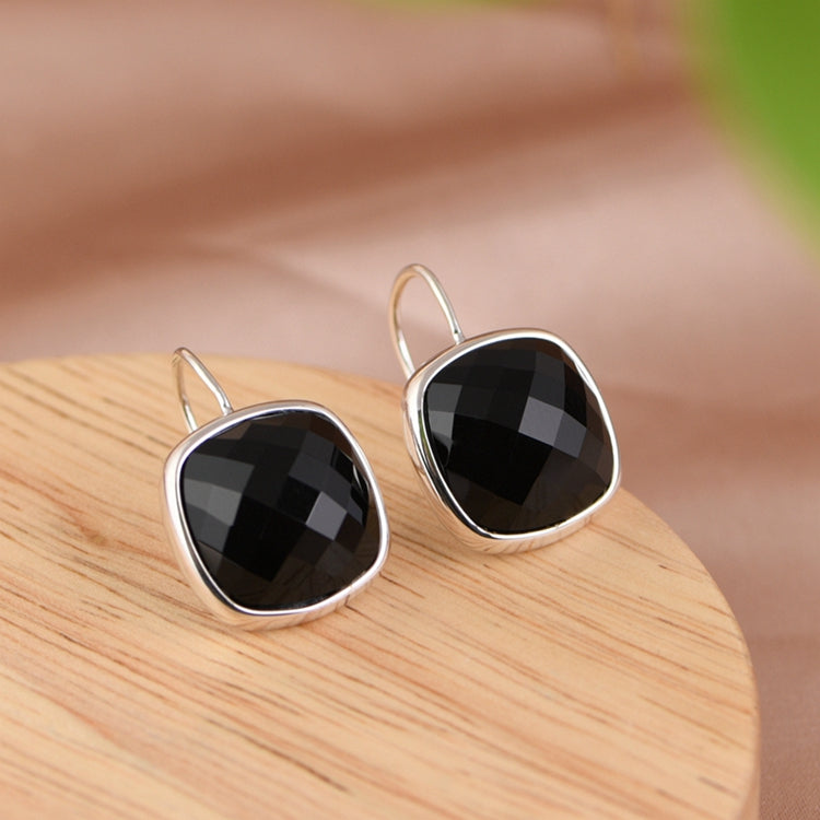 Black Agate Earrings