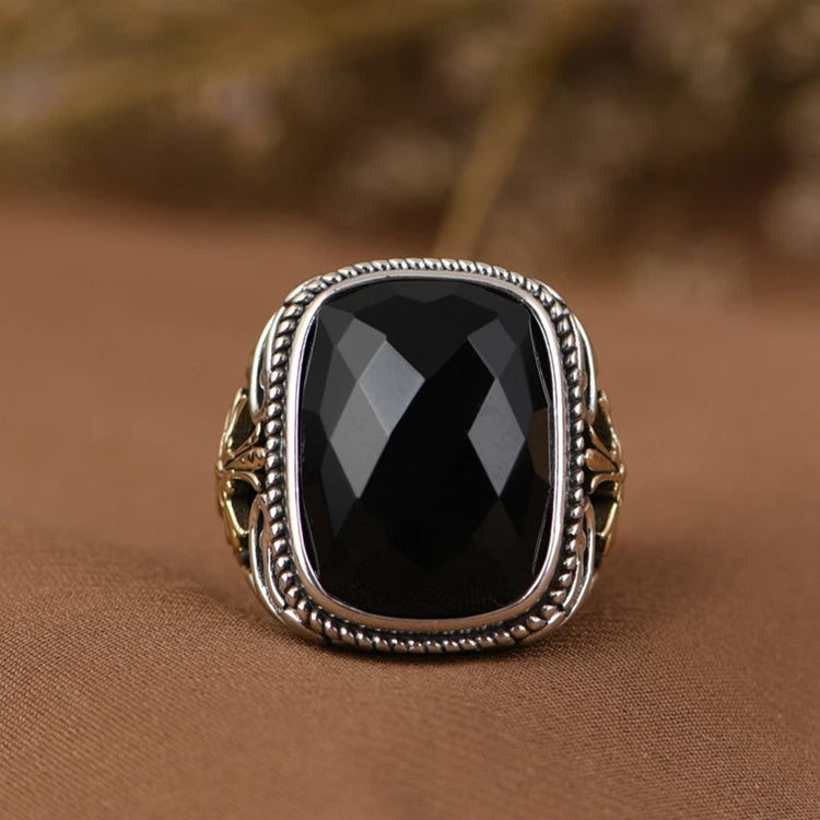 Gold Agate Ring