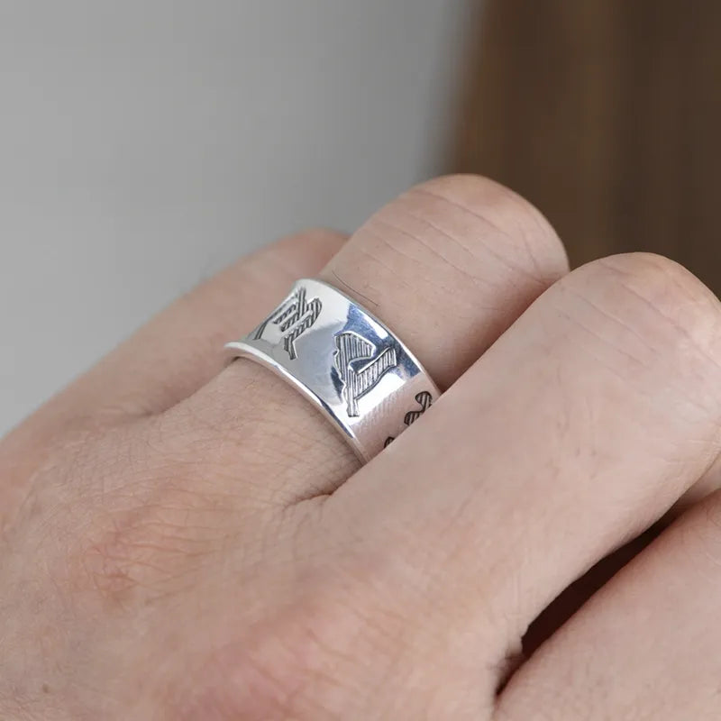 Buddhist Scripture Ring