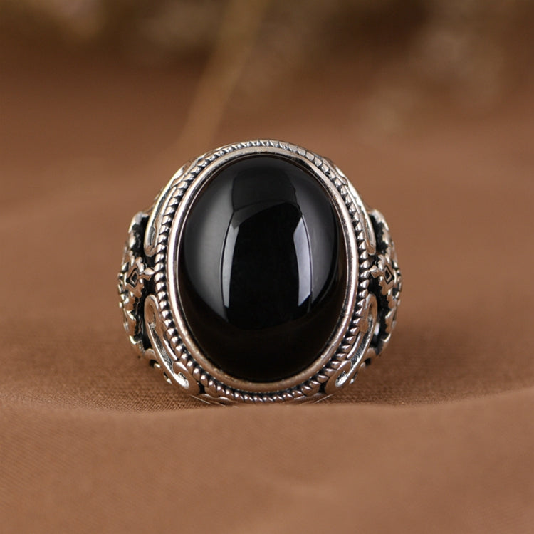 Black Agate Ring
