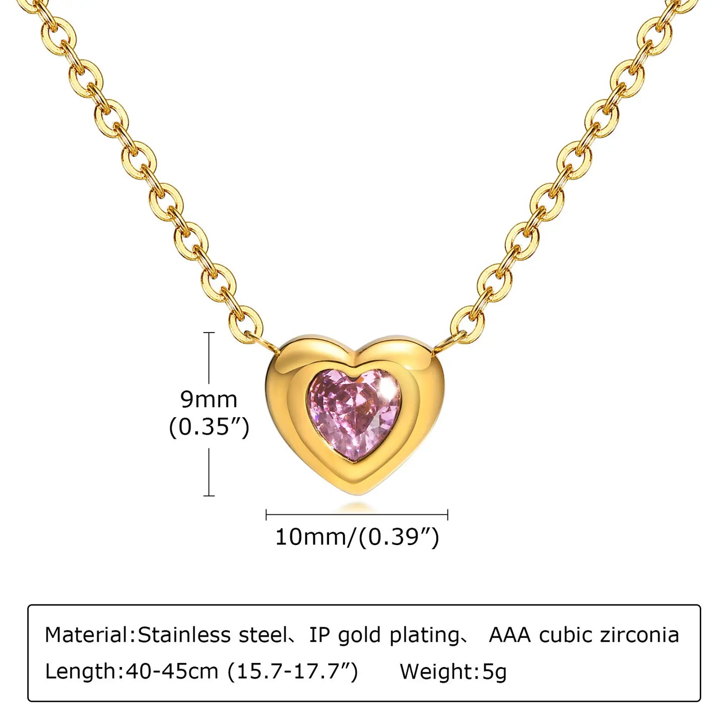 Gold Heart Necklace
