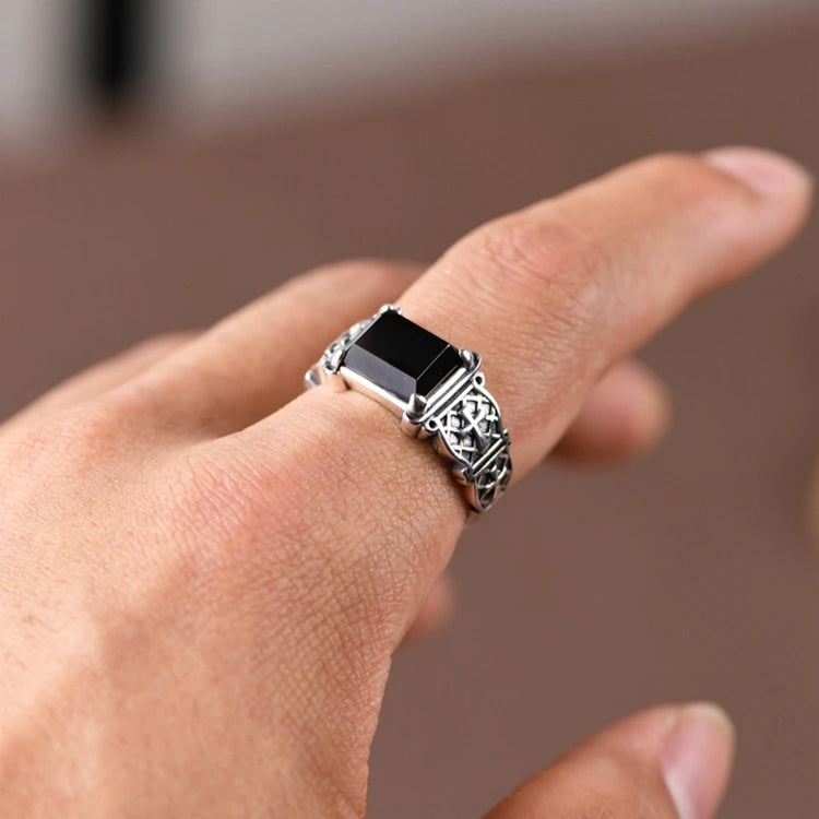 Crown Agate Ring