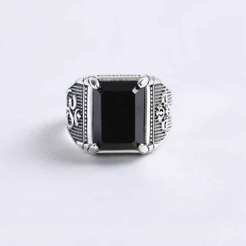 Retro Agate Ring