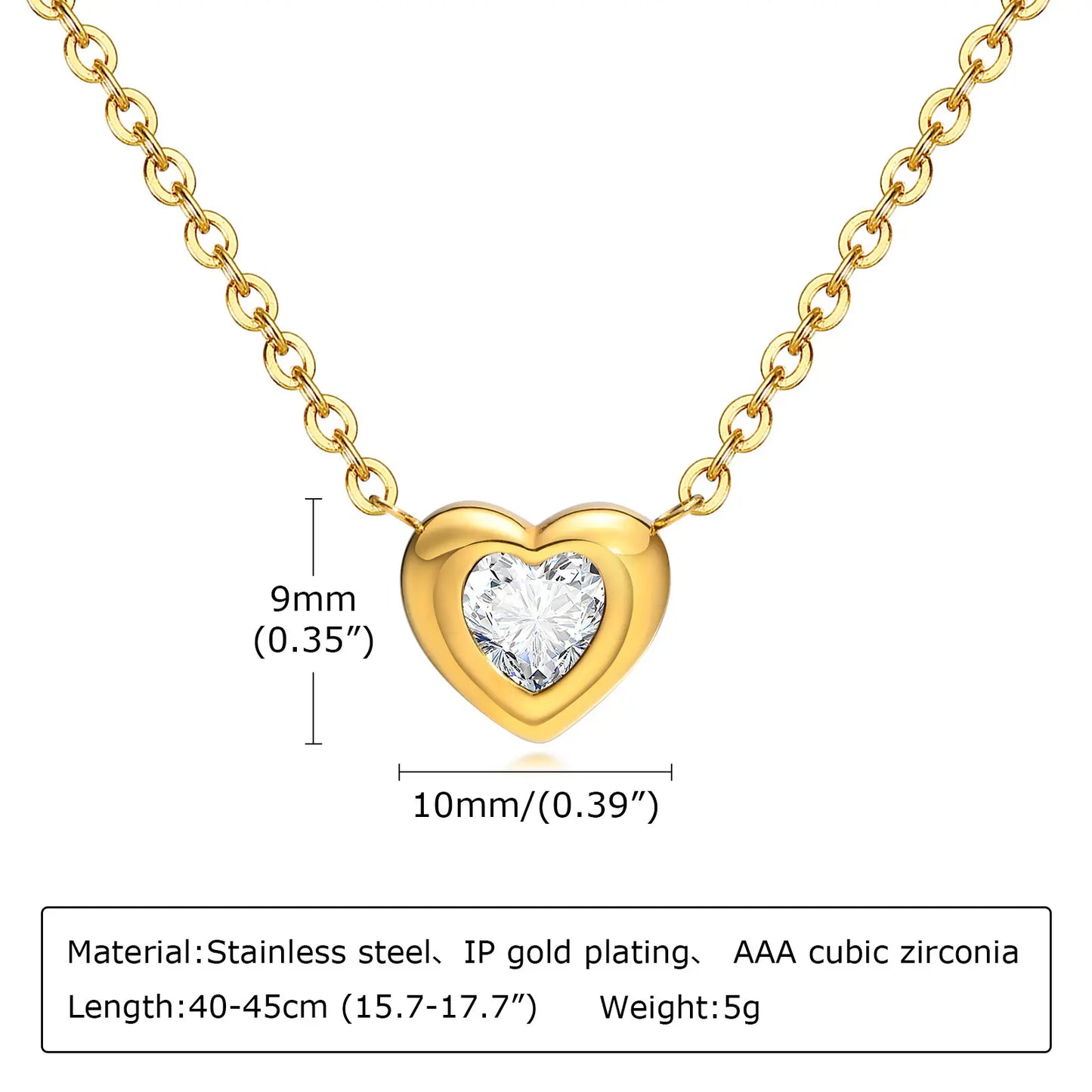 Gold Heart Necklace