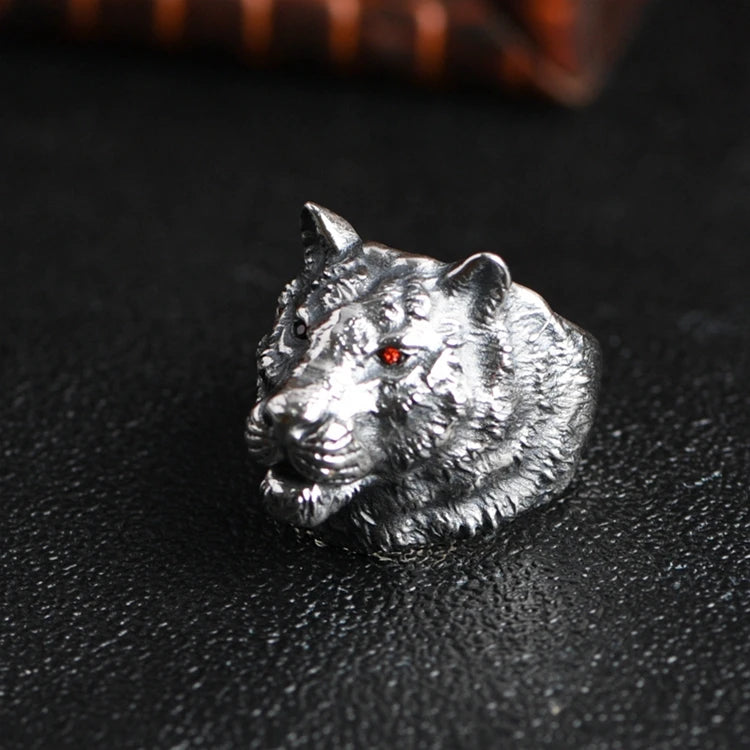 Sterling Wolf Ring