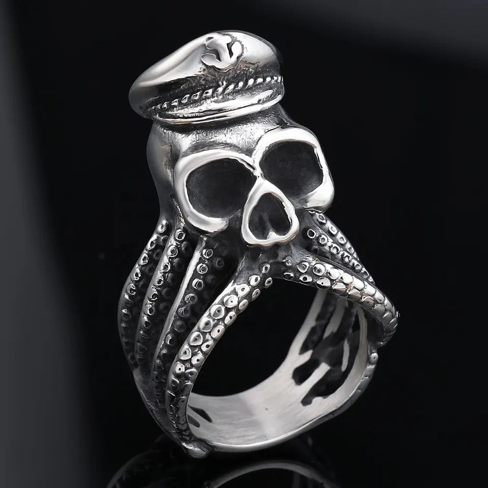 octopus skull ring